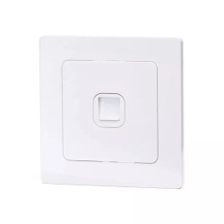 Podtynkowe gniazdo telefoniczne pojedyncze białe typ niemiecki 82x82x8 mm