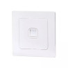 Podtynkowe gniazdo telefoniczne pojedyncze białe typ niemiecki 82x82x8 mm