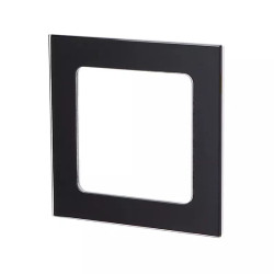 Panel szklany czarny 82x82x8 mm do pojedynczego włącznika lub gniazda