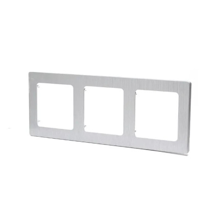 Panel aluminiowy potrójny srebrny do montażu podtynkowego