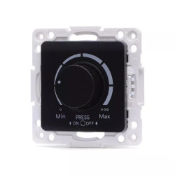 Ściemniacz podtynkowy LED czarny do regulacji mocy 3-100W