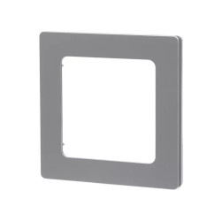 Ramka ścienna pojedyncza srebrna PC 82x82x8 mm do montażu podtynkowego