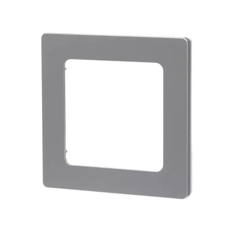 Ramka ścienna pojedyncza srebrna PC 82x82x8 mm do montażu podtynkowego