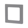 Ramka ścienna pojedyncza srebrna PC 82x82x8 mm do montażu podtynkowego