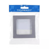 Ramka ścienna pojedyncza srebrna PC 82x82x8 mm do montażu podtynkowego