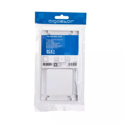 Ramka podwójna do włączników panelowa srebrna PC 82x153x8 mm