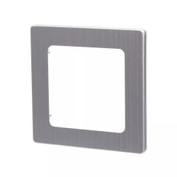 Ramka podtynkowa 82x82x8 mm srebrna aluminiowa pojedyncza 1WAY