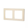 Panel aluminiowy złoty do podwójnych włączników 82x153 mm