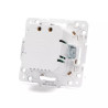 Gniazdo podtynkowe podwójne USB 5 V 2,1 A białe PC 74x74x38 mm