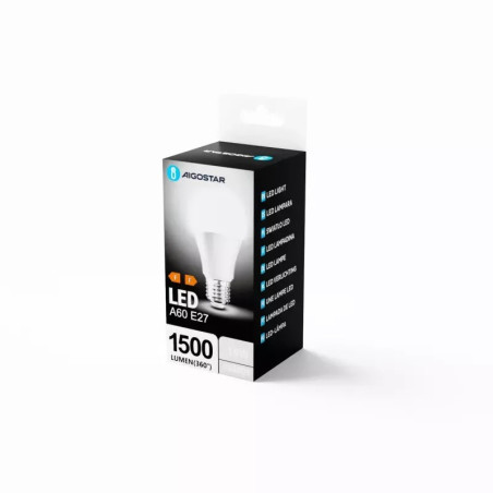 Żarówka LED A60 E27 15W 6500K 1500lm zimne światło do wnętrz