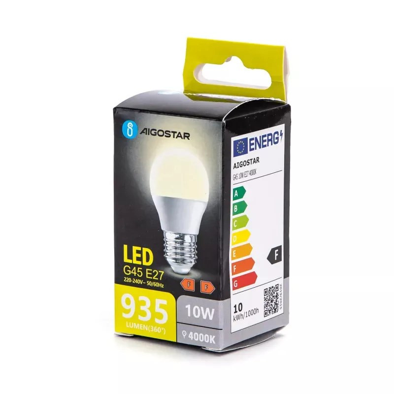 Żarówka LED E27 G45 10W 4000K neutralna barwa 935 lumenów