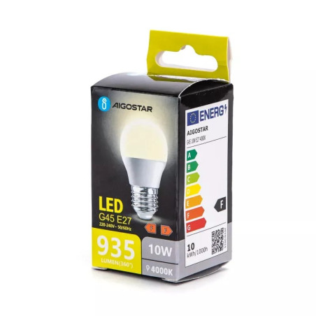 Żarówka LED E27 G45 10W 4000K neutralna barwa 935 lumenów