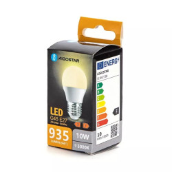 Żarówka LED E27 10W 3000K 935 lm G45 biała do wnętrz