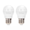Żarówki LED G45 E27 10W 6500K 2 sztuki zimne światło do biura