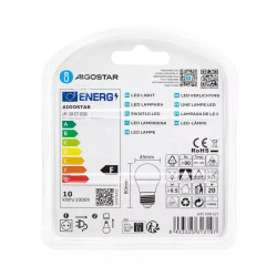 Żarówki LED G45 E27 10W 6500K 2 sztuki zimne światło do biura