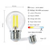 Żarówka LED Filament G45 E27 4W 6500K przezroczysta szklana do wnętrz