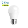 Żarówka LED E27 9W 4000K G45 biała plastikowa z szerokim kątem
