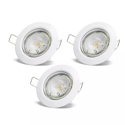 Reflektory LED 4,5 W 4000 K neutralne światło 3 sztuki z trzonkiem GU10