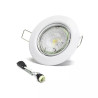 Reflektory LED 4,5 W GU10 6500 K zimne światło 3 sztuki białe
