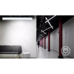 Lampa LED 1,2m 40W zimna barwa 6500K 4400 lumenów biała