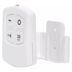 Lampka nocna LED 2,6W zimna 6500K z pilotem i zasilaniem 3xAAA biała