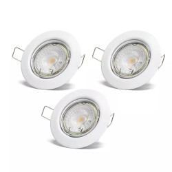 Zestaw 3 reflektorów LED 4,5W 3000K ciepłe światło GU10 do wnętrz