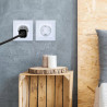 Wtyczka niemiecka 16A 250V czarna do instalacji elektrycznych