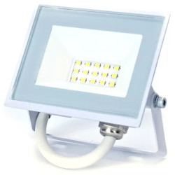 Naświetlacz LED 10W zimna barwa 6500K 900lm IP65 biały smukły