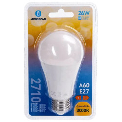 Żarówka LED E27 26W 3000K ciepłe światło 1 sztuka biała