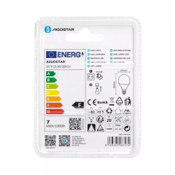 Żarówki LED G45 E14 7W zimna biel 6500K 2 sztuki
