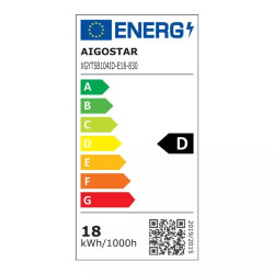 Świetlówka T5 18W 3000K 2700 lumenów z oprawą i kablem 1,2 m