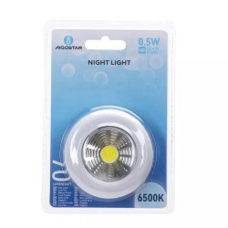 Lampka nocna bateryjna 0,5W 6500K 70lm dotykowa 3x AAA biała