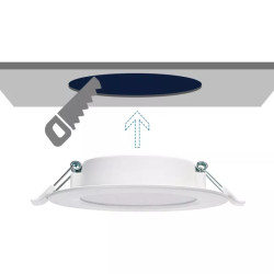 Podtynkowy panel LED 9W 4000K 1000lm okrągły biały