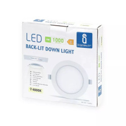 Podtynkowy panel LED 9W 4000K 1000lm okrągły biały
