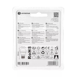 Żarówka LED G45 fioletowa 4W E27 180° do wnętrz