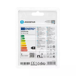 Żarówka LED E27 7W 6500K zimna biała 620lm A60 z tworzywa