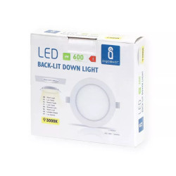 Panel podtynkowy LED 6W 3000K biały 660 lm Aigostar okrągły