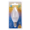 Żarówki LED C37 E14 8W ciepłe światło 3000K 2 sztuki białe