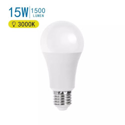 Żarówka LED A60 E27 15W 3000K ciepła barwa 1500 lumenów biała