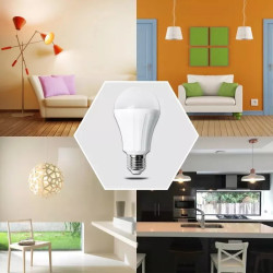 Żarówka LED A60 E27 15W 3000K ciepła barwa 1500 lumenów biała