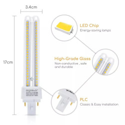 Świetlówka LED PLC 2U 15W 4000K neutralna oświetlenie wewnętrzne