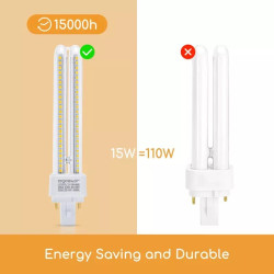 Świetlówka LED PLC 2U 15W 4000K neutralna oświetlenie wewnętrzne
