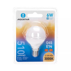 Żarówka LED mała kula E14 6W 3000K 510 lm ciepła biała