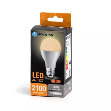 Żarówka LED E27 A67 20W 3000K 2100lm biała do wnętrz