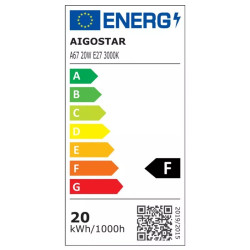 Żarówka LED E27 A67 20W 3000K 2100lm biała do wnętrz