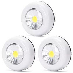Lampki nocne LED 0.5W zimne światło 3 sztuki na baterie AAA