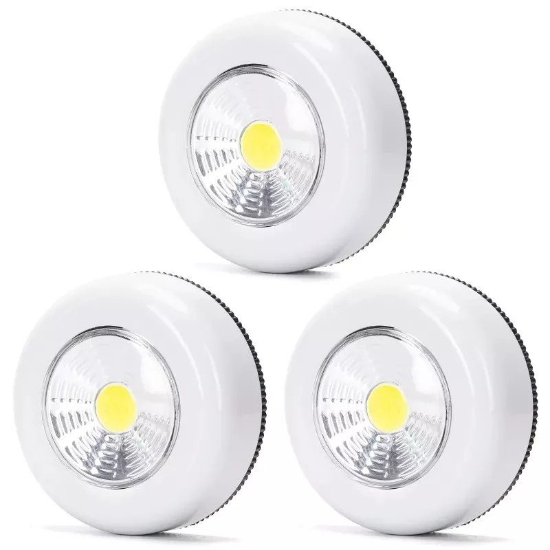 Lampki nocne LED 0.5W zimne światło 3 sztuki na baterie AAA