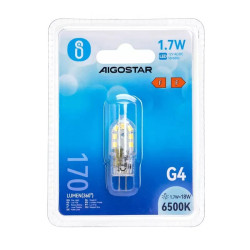 Żarówka LED G4 1.7W zimne światło 6500K 170lm 12V AC/DC