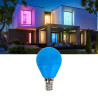 Żarówka LED G45 E14 4W barwa niebieska 1 sztuka plastik