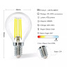 Żarówka LED filamentowa G45 E14 4W zimne światło 470lm